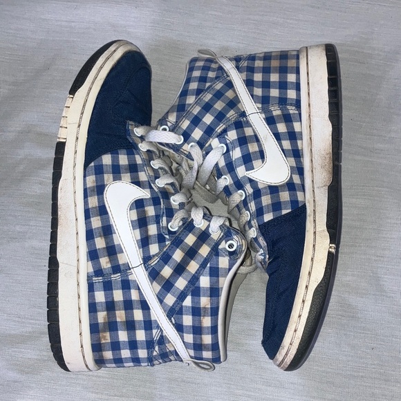 Nike youth size 5 1/2 - Kids high top Checkered Sneakers - Picture 9 of 16